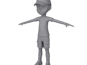 kresk&oacute;wka czarnego chłopca Model 3D