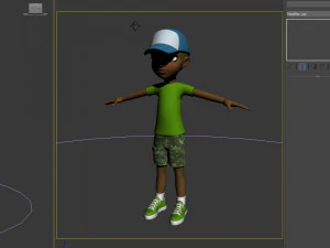 kresk&oacute;wka czarnego chłopca Model 3D