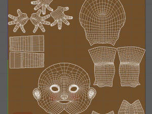 kresk&oacute;wka czarnego chłopca Model 3D