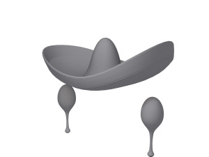 sombrero and maracas cartoon Modelo 3D