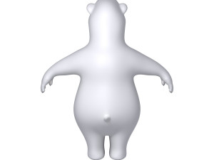 polar bear cartoon 3D 模型