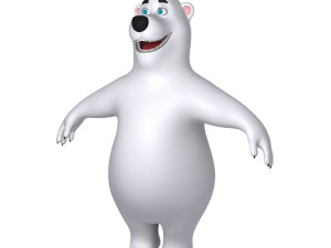 polar bear cartoon 3D 模型