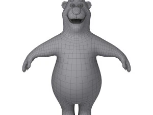 polar bear cartoon 3D Model