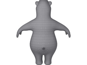 polar bear cartoon 3D 模型