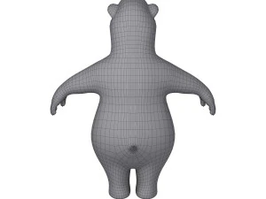 polar bear cartoon 3D Model