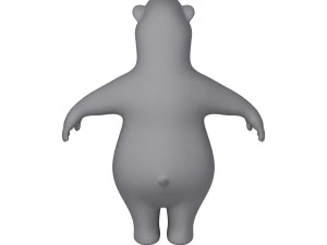 polar bear cartoon 3D Model