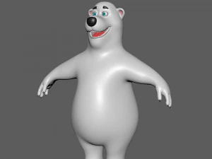 polar bear cartoon 3D Model