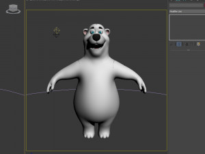 polar bear cartoon 3D 模型