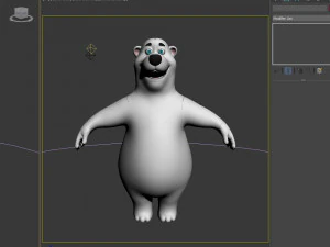 polar bear cartoon 3D Model