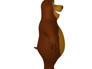 bear cartoon 02 Model 3D