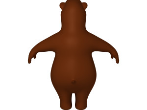 bear cartoon 02 Model 3D