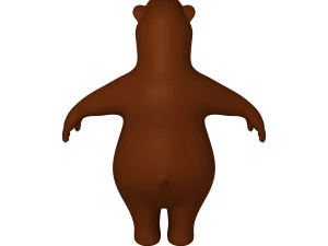 desenho de urso 02 Modelo 3D