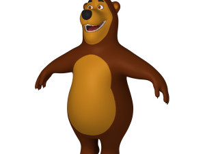 bear cartoon 02 Model 3D