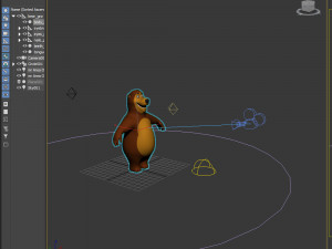 bear cartoon 02 Model 3D