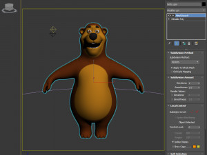 bear cartoon 02 Model 3D