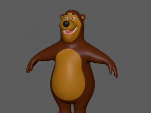 desenho de urso 02 Modelo 3D