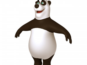 panda cartoon 02 3D Model