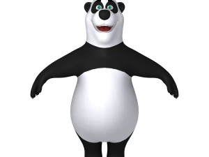 cartone animato del panda 02 Modello 3D