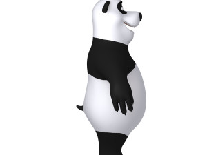 panda cartoon 02 3D Модель