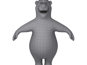 panda cartoon 02 3D Модель