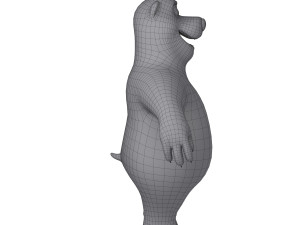 panda cartoon 02 3D Модель