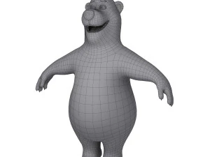 cartone animato del panda 02 Modello 3D