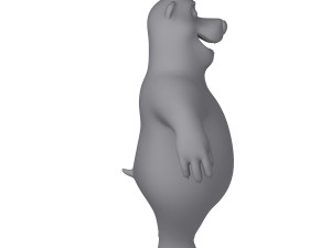 panda cartoon 02 3D Модель