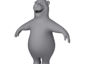 panda cartoon 02 3D Модель