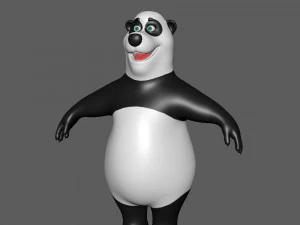 cartone animato del panda 02 Modello 3D