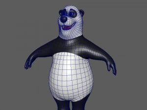 cartone animato del panda 02 Modello 3D