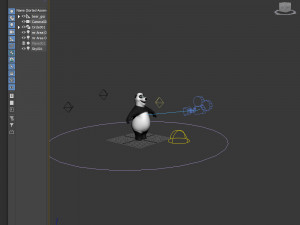 panda cartoon 02 3D Модель
