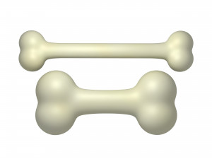 bones cartoon Modelo 3D