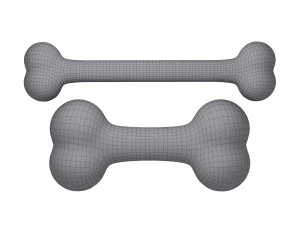 Cartone animato di ossa Modello 3D