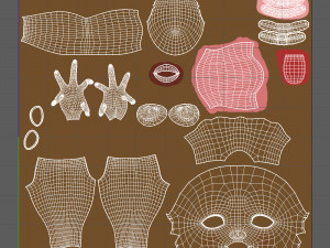 black girl 02 cartoon Modèle 3D