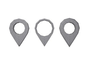 Penunjuk peta Model 3D