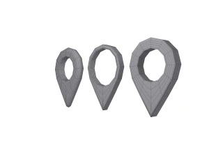 Penunjuk peta Model 3D