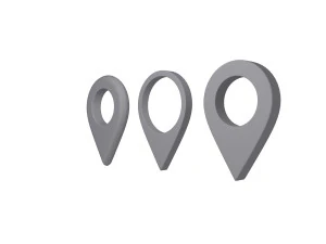 Penunjuk peta Model 3D