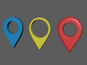 map pointer 3D-Modell