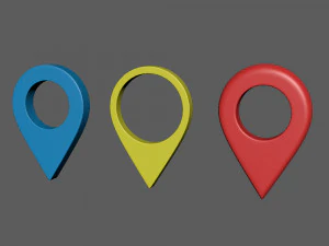 Penunjuk peta Model 3D