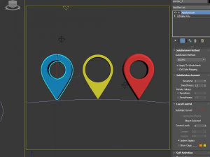 Penunjuk peta Model 3D