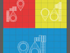 Penunjuk peta Model 3D