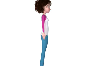 girl 03 cartoon 3D मॉडल