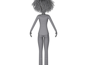 girl 03 cartoon 3D मॉडल