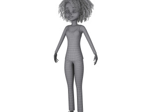 girl 03 cartoon 3D मॉडल