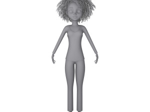 girl 03 cartoon 3D मॉडल