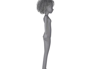 girl 03 cartoon 3D Model
