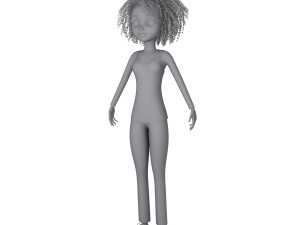 girl 03 cartoon 3D मॉडल