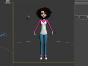 girl 03 cartoon 3D मॉडल