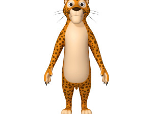 leopard cartoon 3D Модель