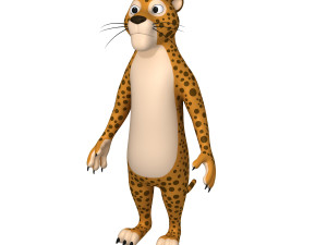 leopard cartoon 3D Модель